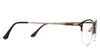 Tane eyeglasses in the kobe variant - have a slim metal temple arm.