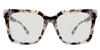 Tanu black tinted Standard Solid eyeglasses in sultry variant - it has tortoiseshell pattern