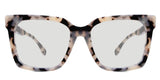 Tanu black tinted Standard Solid eyeglasses in sultry variant - it has tortoiseshell pattern
