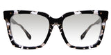 Tanu black tinted Gradient glasses in velvet variant that's best fit for medium to wide faces