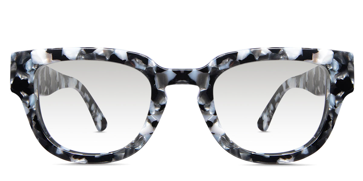Taro black tinted Gradient glasses in charcoal variant in tortoiseshell pattern