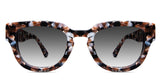 Taro black tinted Gradient sunglasses in sila variant in tortoise style