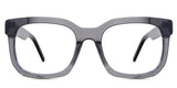 Tatum eyeglasses in the sooty variant - it's a square frame in color gray.