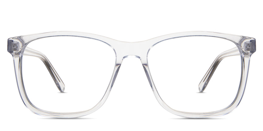 Tavo eyeglasses in the cloudsea variant - it's a colorless transparent frame in a rectangular shape.