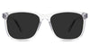 Tavo Gray Polarized glasses in the cloudsea variant - is a rectangular frame with a narrow U-shaped nose bridge.
