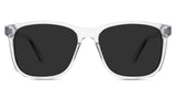 Tavo Gray Polarized glasses in the cloudsea variant - is a rectangular frame with a narrow U-shaped nose bridge.