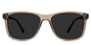 Tavo Gray Polarized glasses in the myotis variant -it's a regular size frame with a narrow nose bridge.