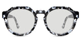 Taxo black tinted Standard Solid glasses in charcoal variant in round shape
