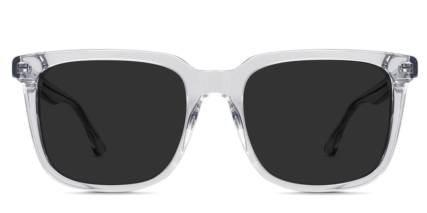 Texi Gray Polarized glasses in cloudsea variant - it's clear frame in acetate material