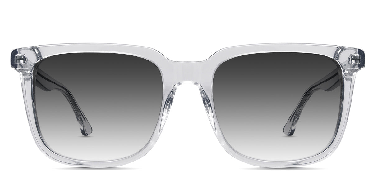 Texi black tinted Gradient eyeglasses in cloudsea variant - it's clear frame in acetate material