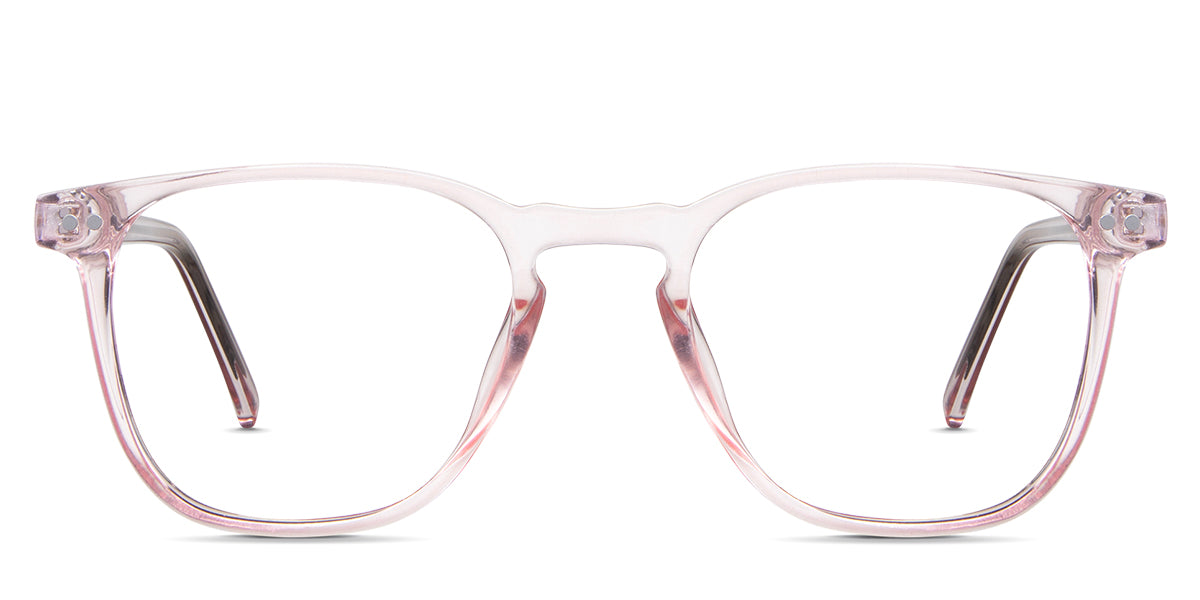 Thea eyeglasses in the tanzanite variant - it's a full-rimmed frame in the color blue.