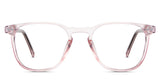 Thea eyeglasses in the spixs variant - an acetate frame in pink.