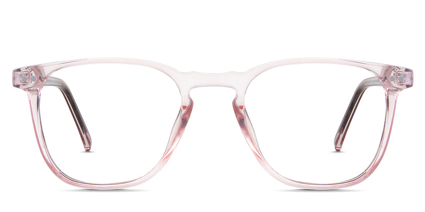 Thea eyeglasses in the spixs variant - an acetate frame in pink.