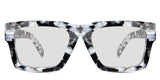 Tori black tinted Standard Solid sunglasses in charcoal variant in square shape