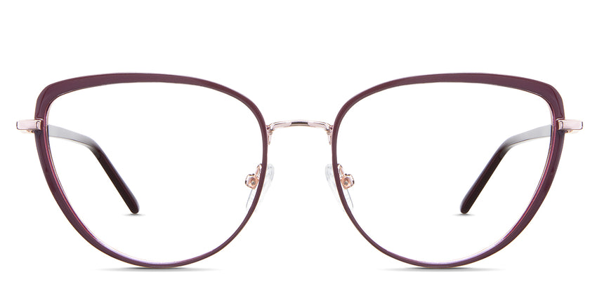 Trinity eyeglasses in the oxblood variant - is a full-rimmed frame in burgundy color.