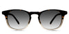 Turner black tinted Gradient glasses in dark bisque variant - it's acetate frame in clear yellow colour