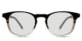 Turner black tinted Standard Solid glasses in dark bisque variant - it's acetate frame in clear yellow colour