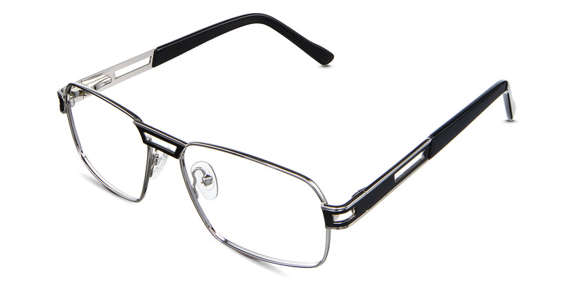 Twan Eyeglasses in gabbro variant - it's a two-toned frame for men.