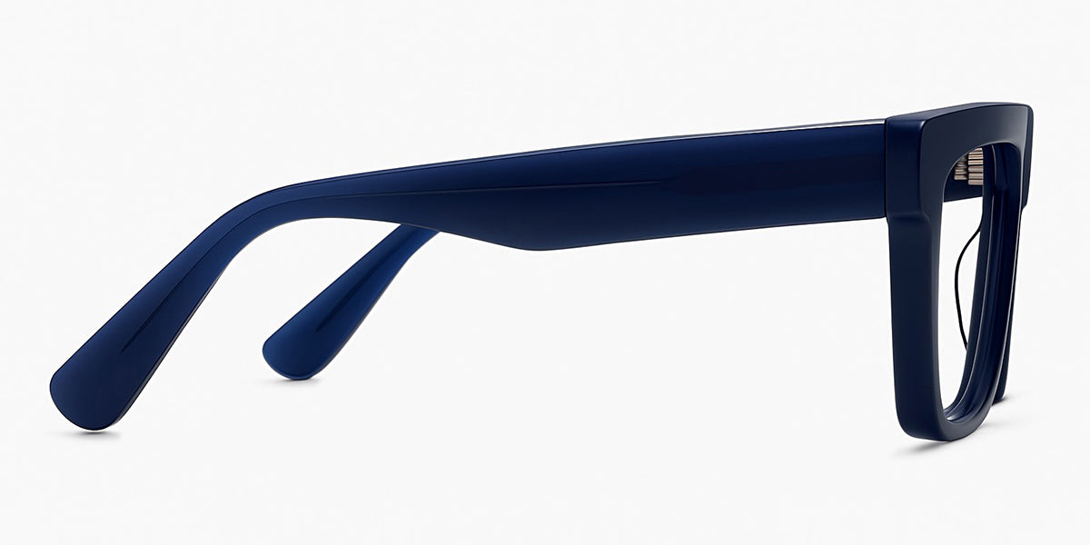 Umer eyeglasses in navy variant - it has 145mm long temple