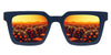Navy-Orange-Mirror