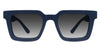 Umer black tinted Gradient in Navy variant - is a full rimed frame with built in nose pad and wide broad temple