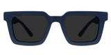 Umer Gray Polarized in Navy variant - is a full rimed frame with built in nose pad and wide broad temple