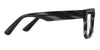 Umer eyeglasses in obsidian variant - has high nose bridge and inbuilt nose pads
