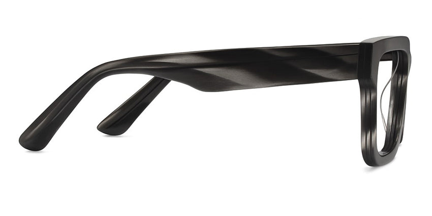 Umer eyeglasses in obsidian variant - has high nose bridge and inbuilt nose pads