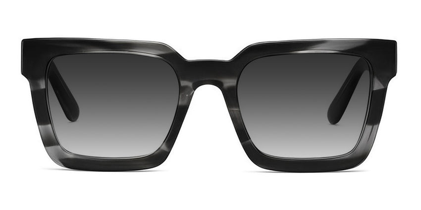 Umer black tinted Gradient in Obsidian variant - an acetate frame with large viewin area and marble pattern design