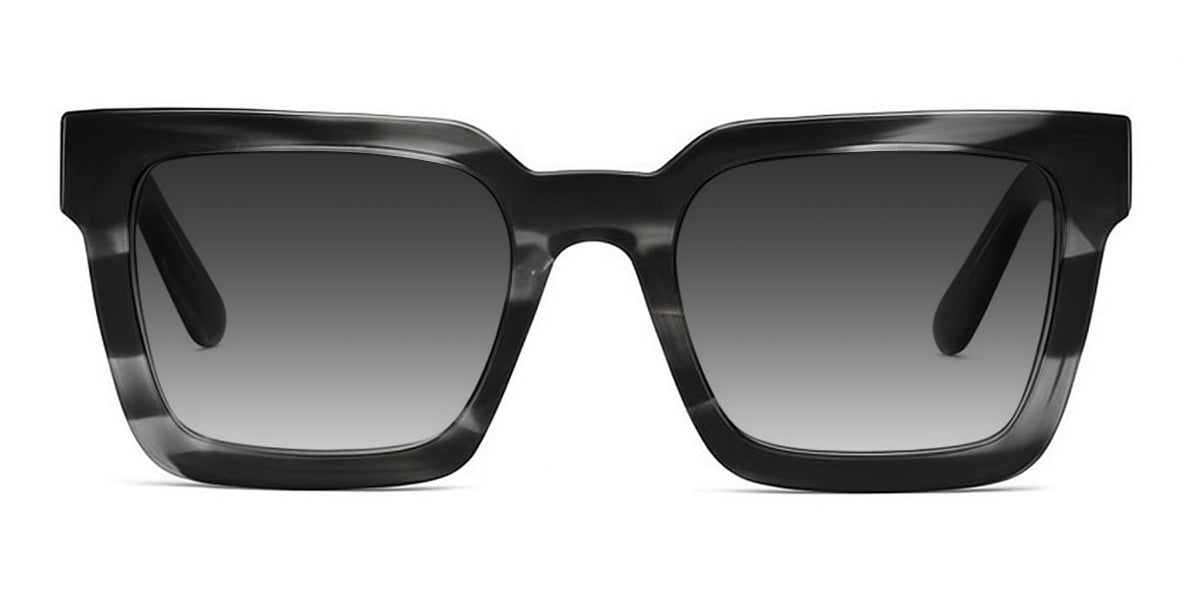 Umer black tinted Gradient in Obsidian variant - is a two toned square frame with high nose bridge and built in nose pads