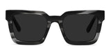 Umer Gray Polarized in Obsidian variant - an acetate frame with large viewin area and marble pattern design