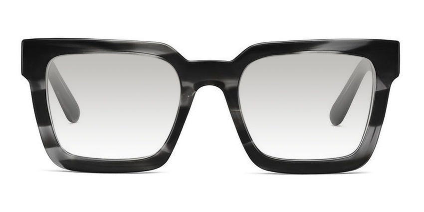 Umer  black tinted Gradient in Obsidian variant - is a two toned square frame with high nose bridge and built in nose pads