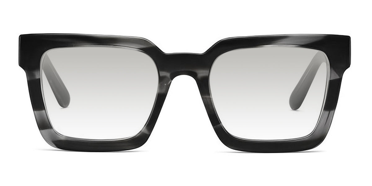 Umer black tinted Gradient in Obsidian variant - an acetate frame with large viewin area and marble pattern design