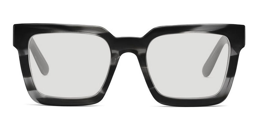 Umer black tinted Standard Solid in Obsidian variant - an acetate frame with large viewin area and marble pattern design