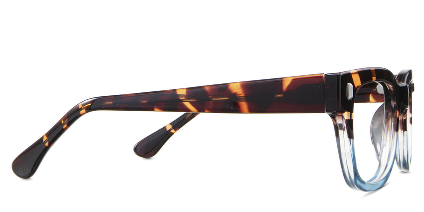 Urban eyeglasses in the dragonets variant - have broad temples.