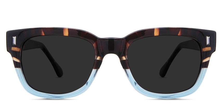 Urban black tinted Standard Solid in the Dragonets variant - it's a combination of rectangular and oval-shaped frames with a wide nose bridge and broad temples.