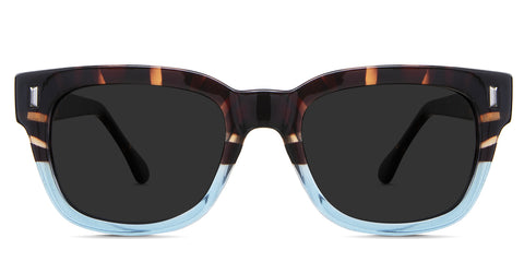 Urban black tinted Standard Solid in the Dragonets variant - it's a combination of rectangular and oval-shaped frames with a wide nose bridge and broad temples.