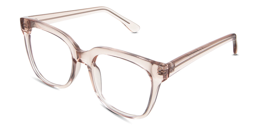 Valeria eyeglasses in the petra variant - have acetate built-in nose pads.