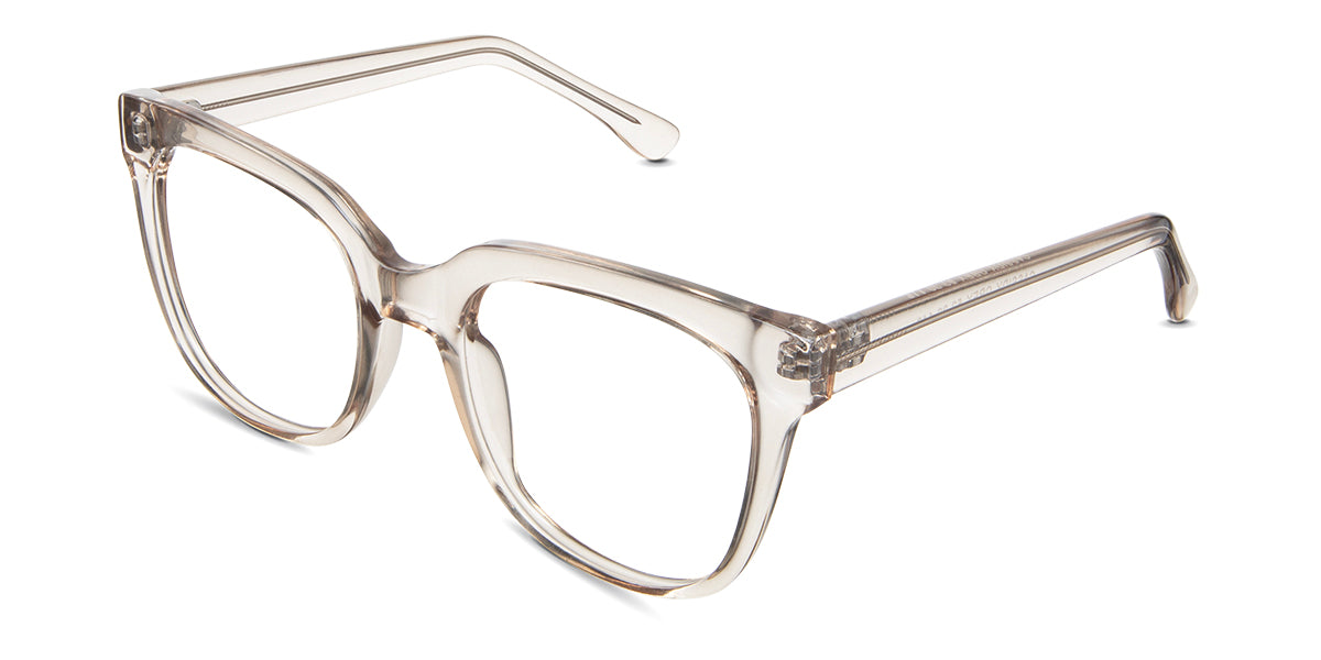 Valeria eyeglasses in the waxwing variant - it's a medium size and broad frame.