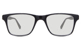 Veli black tinted Standard Solid eyeglasses in jet-setter variant - rectangular viewing area with medium thick border