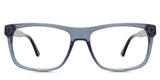 Wallis Eyeglasses in the tursio variant - it's a transparent acetate frame in color bluish-grey.