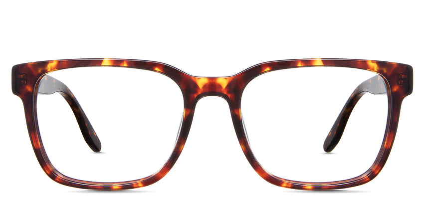 Wells eyeglasses in the delaney variant - it's an acetate frame in tortoise color.