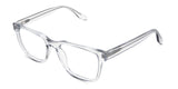 Wells eyeglasses in the frost variant - have a tall U-shaped nose bridge.