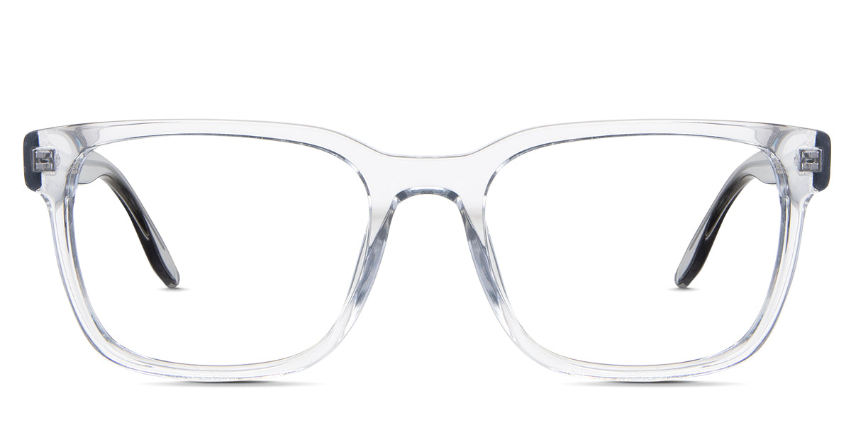 Wells eyeglasses in the ice variant - is a transparent frame in light gray.
