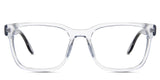 Wells eyeglasses in the frost variant - is a transparent frame in light gray.