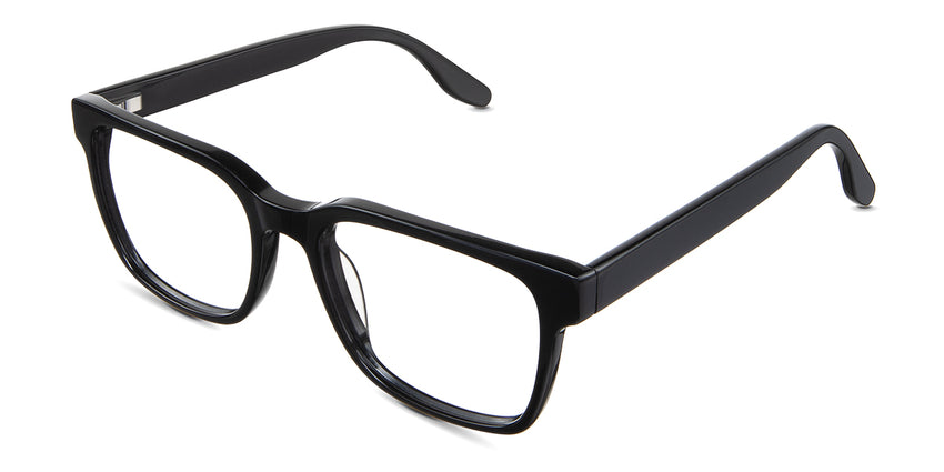 Wells eyeglasses in the midnight variant - have a 19mm wide nose bridge.