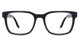 Wells eyeglasses in the midnight variant - it's a rectangular shape frame in color black.