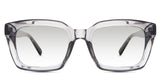 Willa black Gradient in the Andalusian variant - it's a square frame with a wide V-shaped nose bridge and a thick arm.