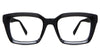Willa Eyeglasses in the midnight variant - it's a square frame in color black.