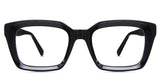 Willa Eyeglasses in the midnight variant - it's a square frame in color black.